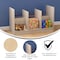 Flash Furniture Bright Beginnings Commercial Grade Modular Double Sided Multipurpose Wooden Classroom Storage Unit with Transparent Sides, Natural MK-KE24558-GG - alternate 3
